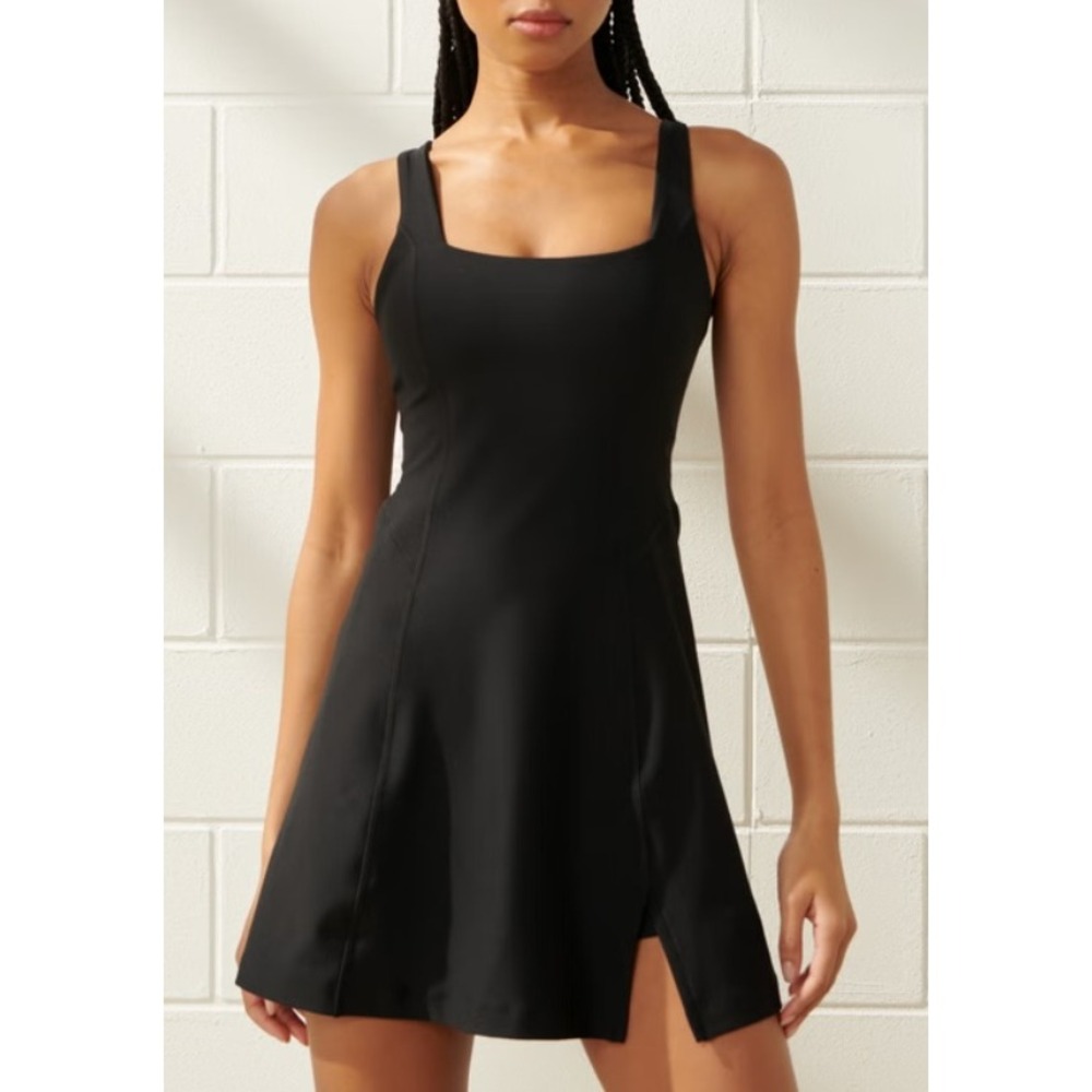 YPB sculptLUX Mini Dress Onyx Black Women Size XXL Activewear Workout Sleeveless